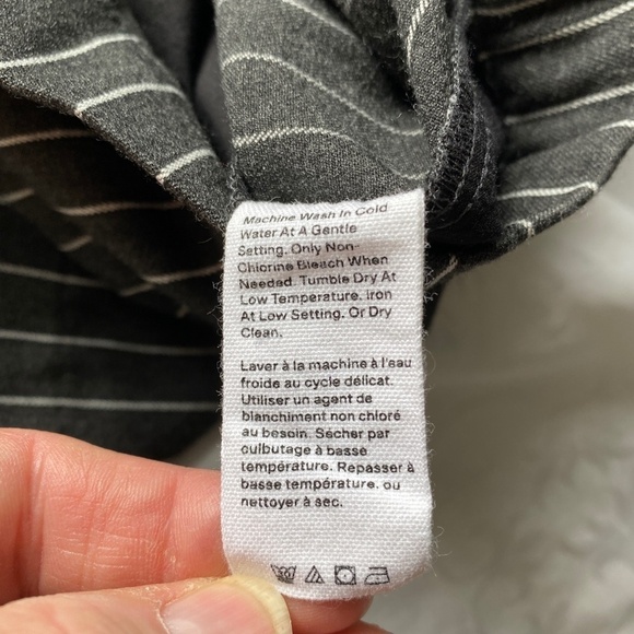 Hudson‎ North Women's Charcoal Pinstriped Pull On Pants Size Medium - Picture 8 of 13